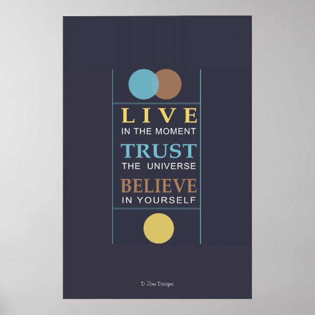 Poster Croyez l'affiche de citation spirituelle inspirant (Devant)