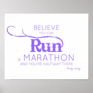 Poster Croyez que vous pouvez courir un marathon