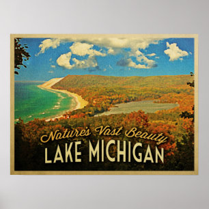 Poster Cru du lac Michigan