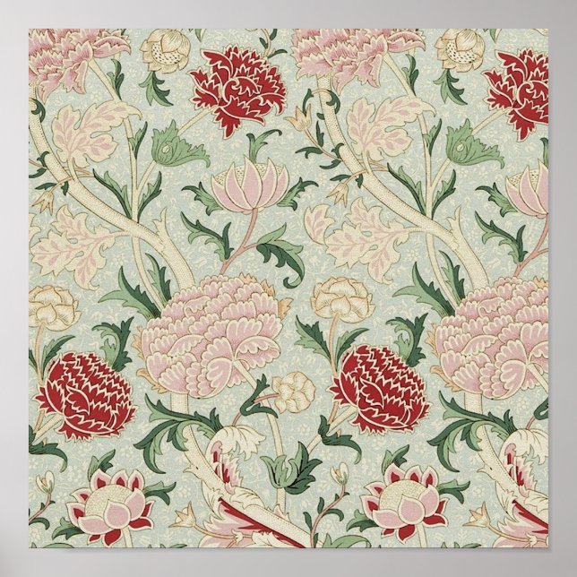 Poster Cru floral de Pre-Raphaelite de William Morris (Devant)