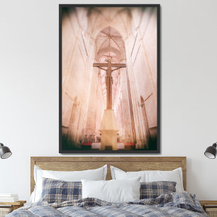 Poster Crucifix derrière l'autel du monastère de Batalha