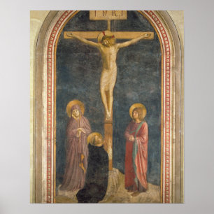 Poster Crucifixion avec la Vierge, SS. John the Evangeli