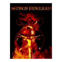 CRUCIFIXION CATHOLIQUE DE FIDÉLIUM SENSUS TRINITÉ 