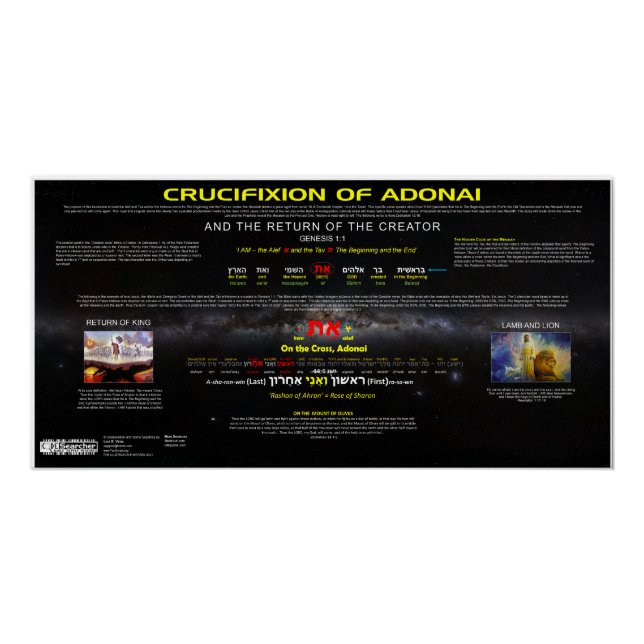 Poster Crucifixion d'Adonai (Devant)