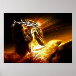 Poster Crucifixion Jésus Dramatique