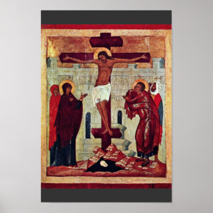 Poster Crucifixion Par Le Meister Der Schule Von Nowgorod