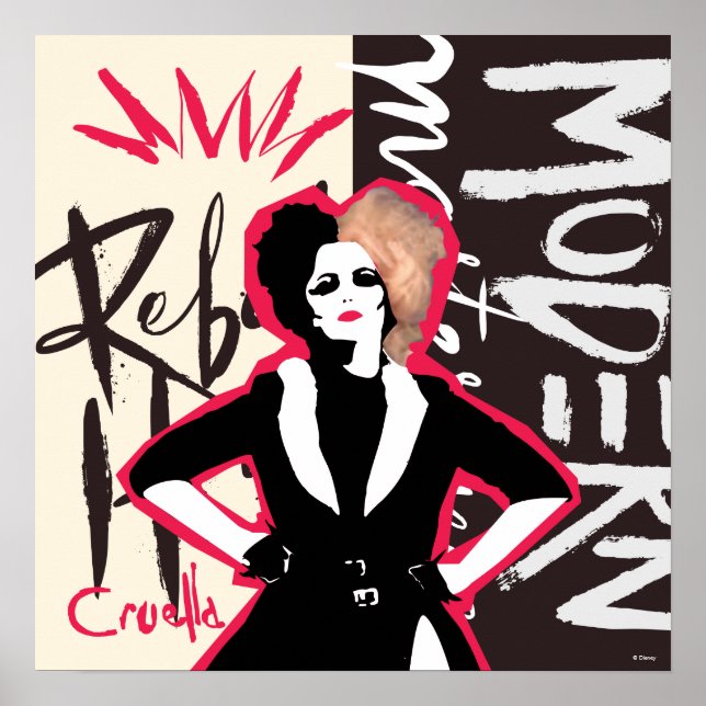 Poster Cruella | Coeur rebelle - Chef-d'oeuvre moderne (Devant)