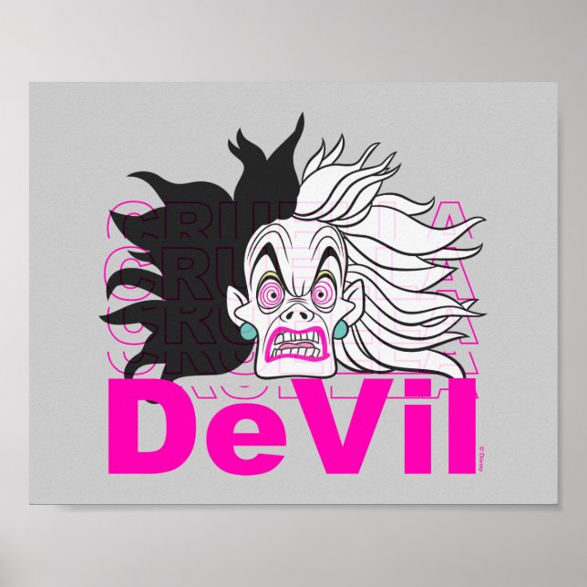 Poster Cruella De Vil | Dans une rangée (Devant)