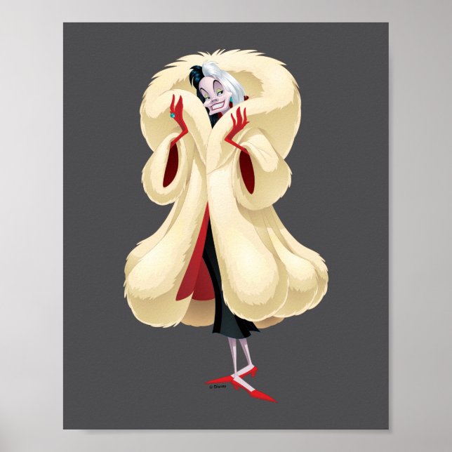 Poster Cruella De Vil | Fourrure à la mode (Devant)