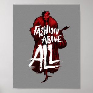 Poster Cruella De Vil Mode avant tout