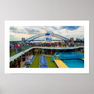 Poster | Cruise Ship Sydney Harbour Bridge