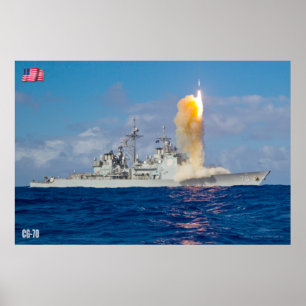 POSTER CRUISER DE MISSILES GUIDÉS - CG-70