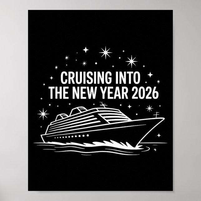 Poster Cruising Into 2026 New Years Eve Family Matching H (Devant)