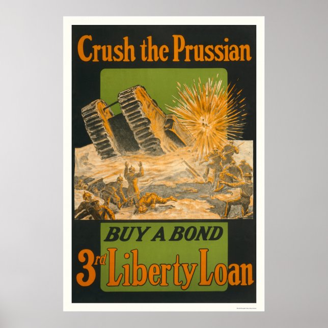 Poster Crush the Prussian—Acheter une obligation—3e prêt  (Devant)
