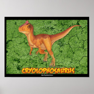 Poster Cryolophosaurus