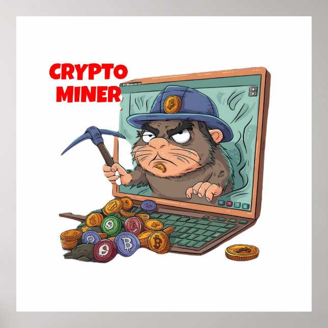 Poster Crypto Miner (Devant)