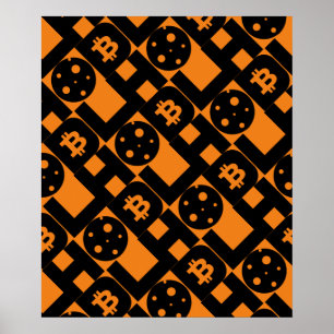 Poster Crypto monétaire inspiré