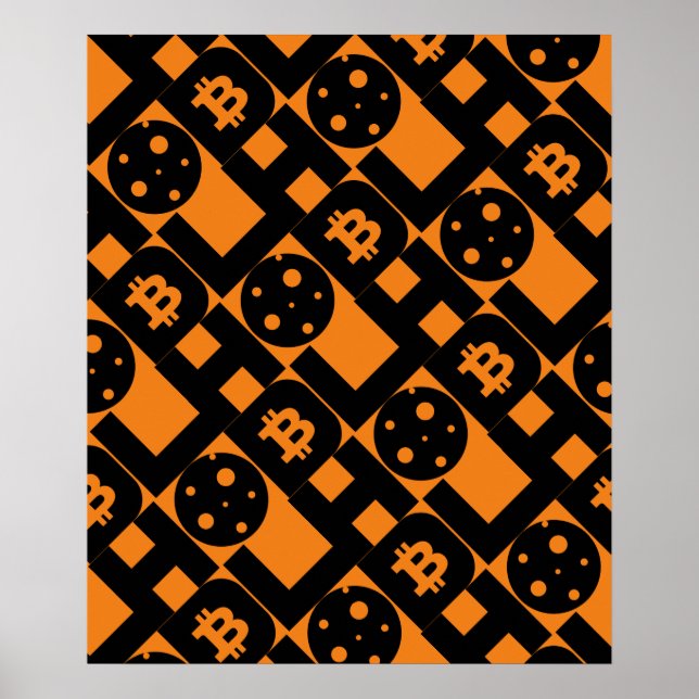 Poster Crypto monétaire inspiré (Devant)