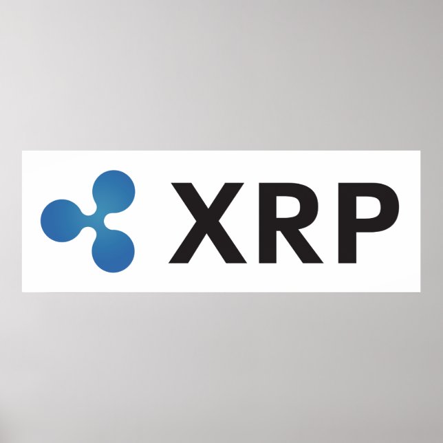 POSTER CRYPTOCURANCE XRP RIPPLE (Devant)