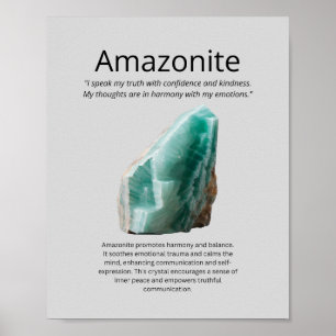 Poster Crystal Amazonite Signification