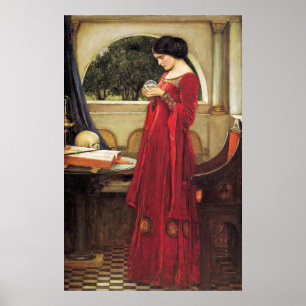 Poster Crystal Ball par John Waterhouse