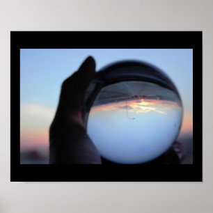 Poster Crystal Ball Sunset Photo