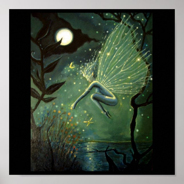 Poster Crystal Water Sprite Fairy Print (Devant)