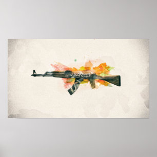 Poster CSGO AK47 Wasteland Rebel