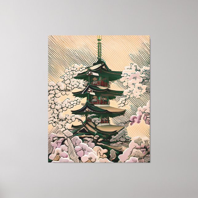 Póster Cuadro Hokan Ji Japón Canvas Print (Front)