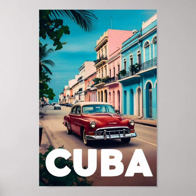 Poster Cuba Famous Travel Place (Devant)