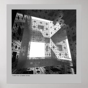 Poster Cube en fractale