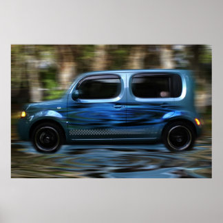 Poster Cube en mouvement