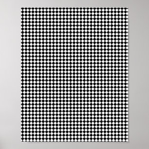 Poster Cubes Abstraits noir et blanc rayé