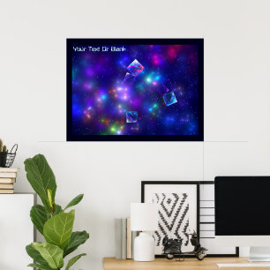 Poster Cubes cosmiques