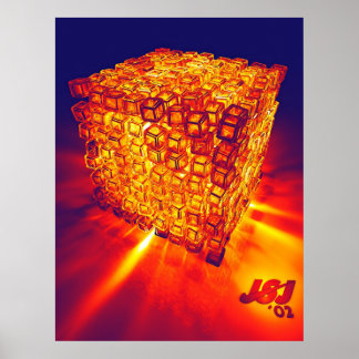 Poster cubes de feu