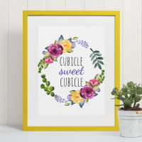 Cubicle Sweet Cubicle Accueil Amusant Bureau Trava