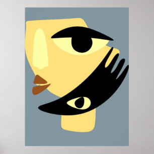 Poster Cubisme Abstrait moderne