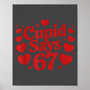 Poster Cud dit 67 cœurs de la Saint-Valentin astucieux 6-