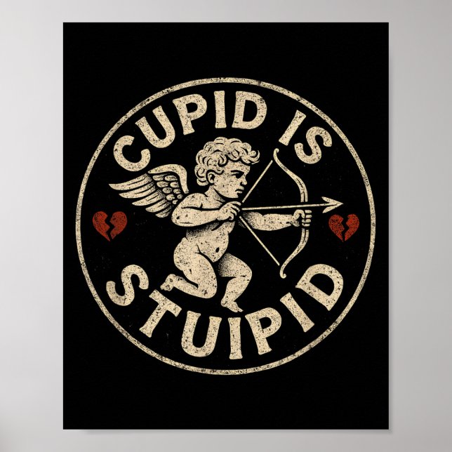 Poster Cud Is Stud Hate Valentines Anti Valentine Stud Cu (Devant)