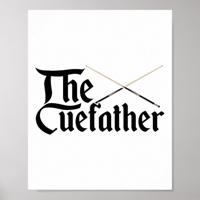 Poster Cuefather Billard Billard Billardplayer C (Devant)