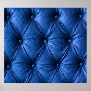 Poster Cuir bleu Texture : Arrière - plan luxueux