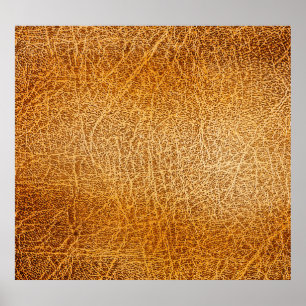 Poster Cuir Brown : fermeture texturée détaillée