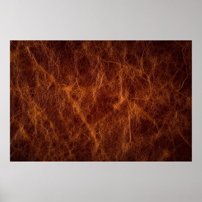 Poster cuir Brown textureleather, texture, arrière - plan (Devant)