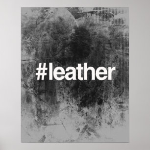 POSTER CUIR HASHTAG