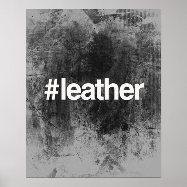 POSTER CUIR HASHTAG (Devant)