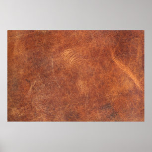 Poster cuir marron abstrait texture fond cuir, t
