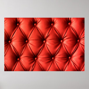 Poster Cuir rouge, texture