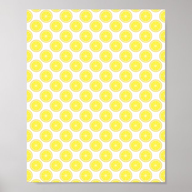 Poster Cuisine aux agrumes de citron jaune (Devant)