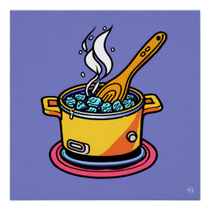 Poster cuisine brillant