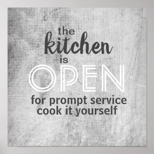 Posters Affiches Toiles Humour Cuisine Zazzle Ca